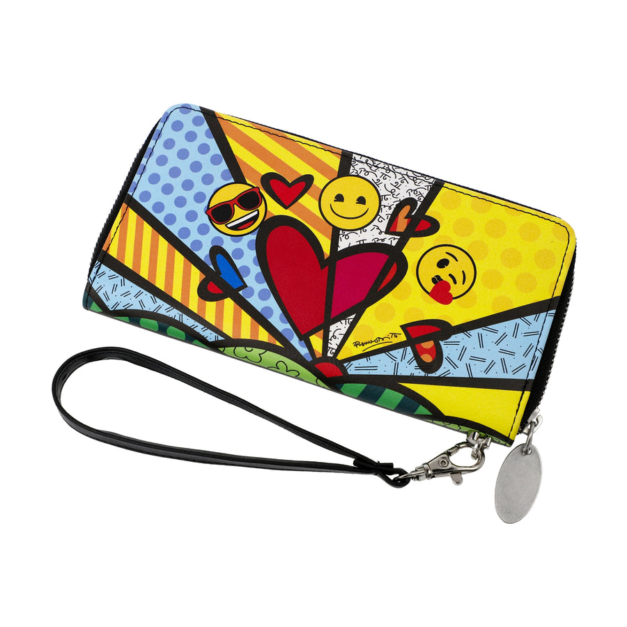 GOEBEL | A New Day - Purse 19x2.5x10cm Pop Art Romero Britto EMOJI® BY BRITTO®