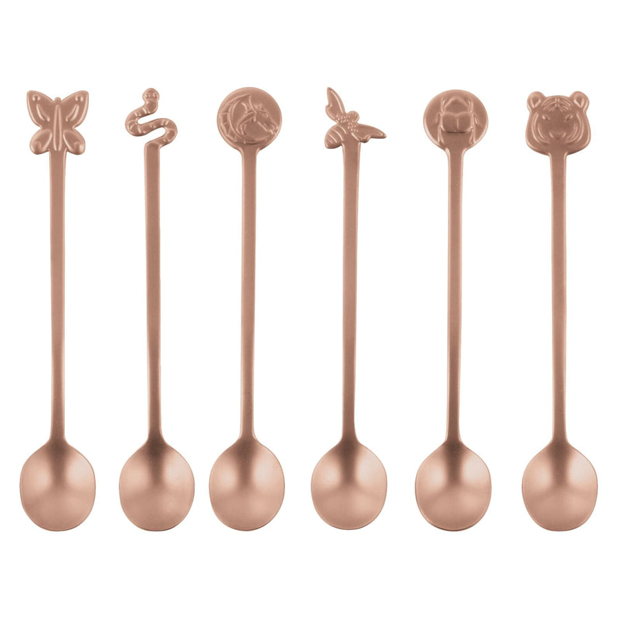 SAMBONET | Fashion Antique PVD Copper Party Spoons 6pcs