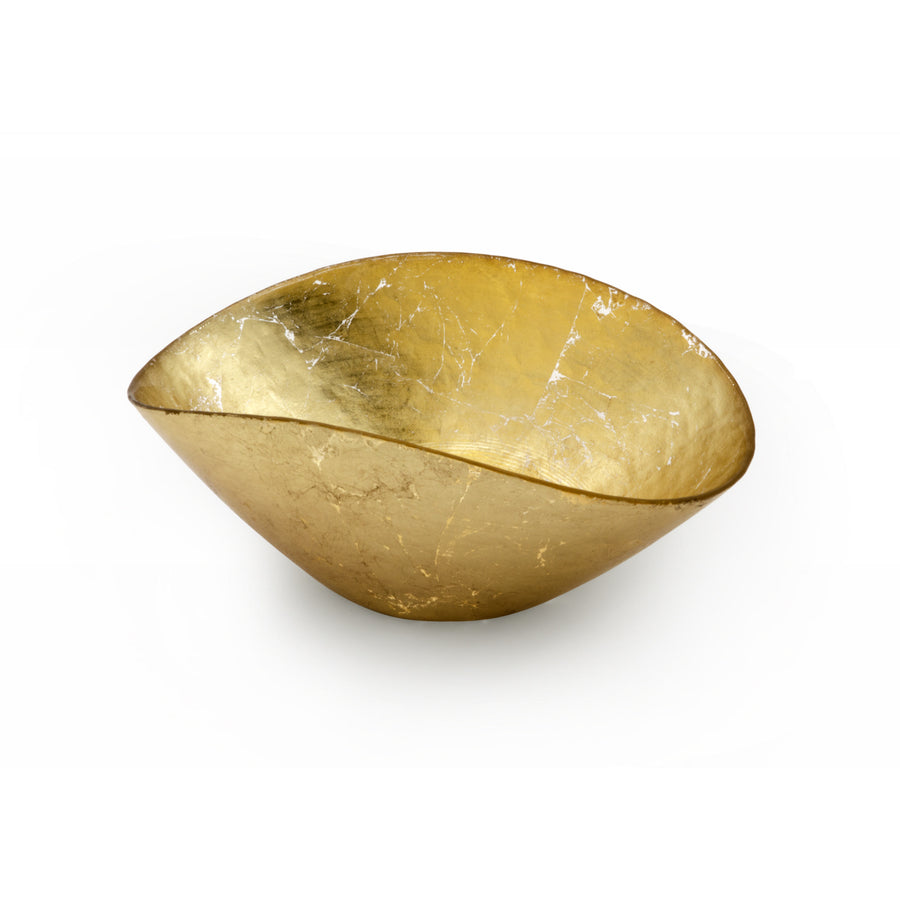GREGGIO | Sole and Luna Gold Leaf Bowl 25x16cm