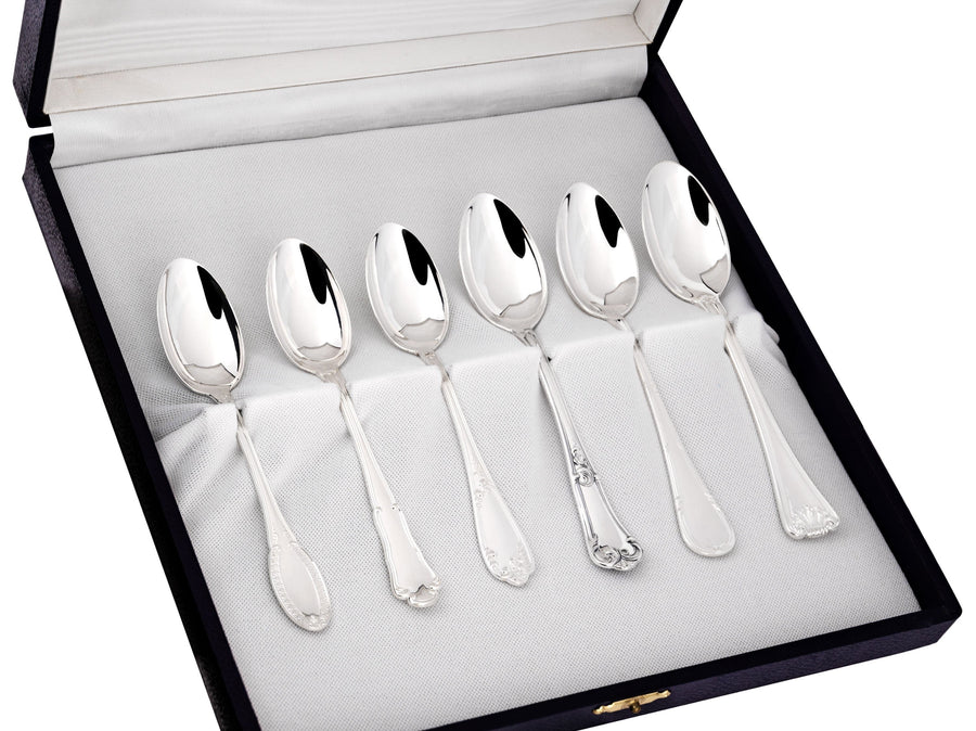 GREGGIO | Silver-Plated Coffee or Tea Spoon Set (Set of 6)