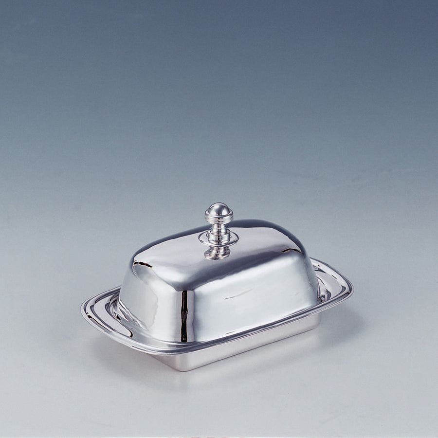 GREGGIO | Silver-Plated Butter Dish 13.5x8.5xH 6.5cm