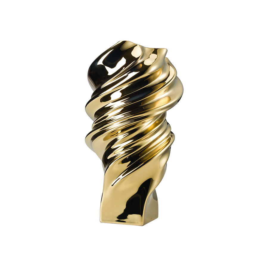 ROSENTHAL | Squall Gold Titanized Porcelain Vase 32cm