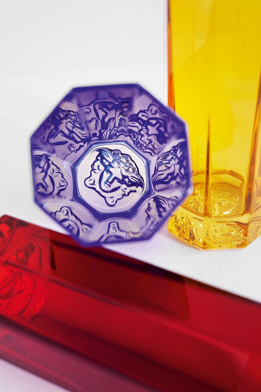 VERSACE | Medusa Lumiere Crystal Red Set of 2 pcs Longdrink