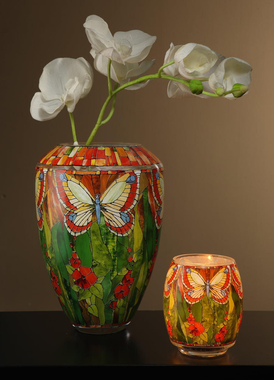 GOEBEL | Butterflies - Vase 30cm Artis Orbis Louis Comfort Tiffany