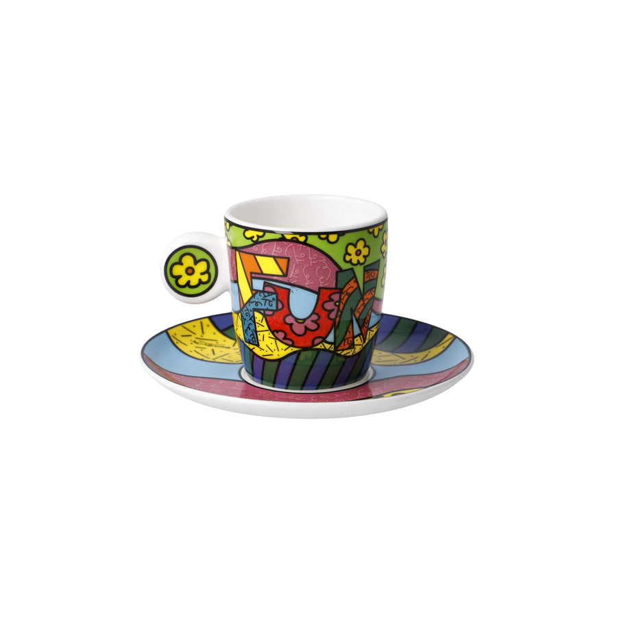 GOEBEL | Fun - Demitasse with Saucer Pop Art Romero Britto