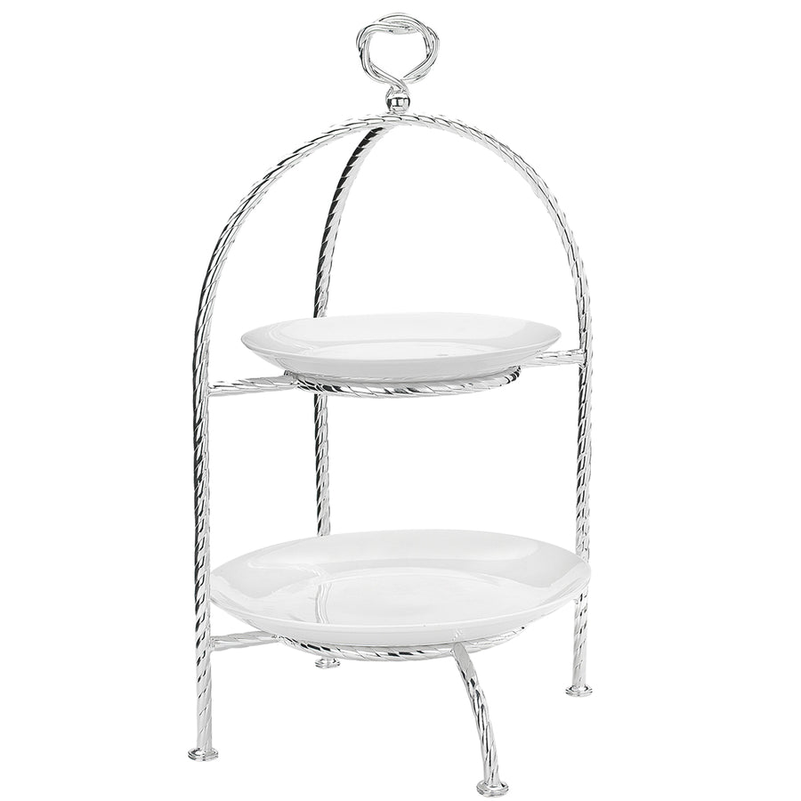 GREGGIO | Silver-Plated Pastry Stand H. 48.5cm