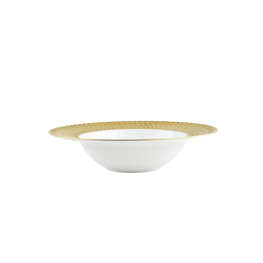 BERNARDAUD | Twist Gold 22cm Soup Plate
