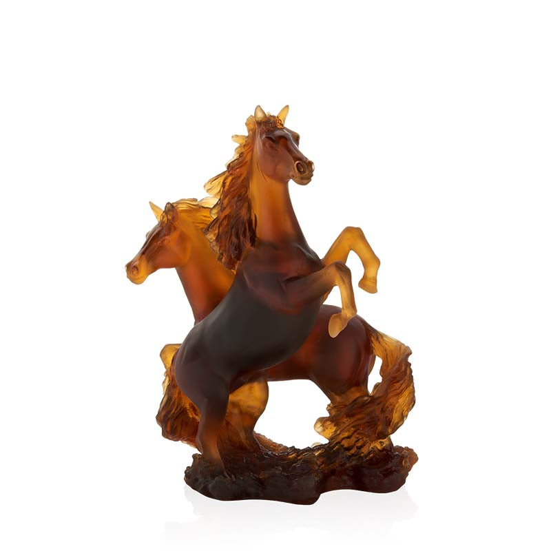 DAUM | Cavalcade Sculpture 2 Horses 25cm
