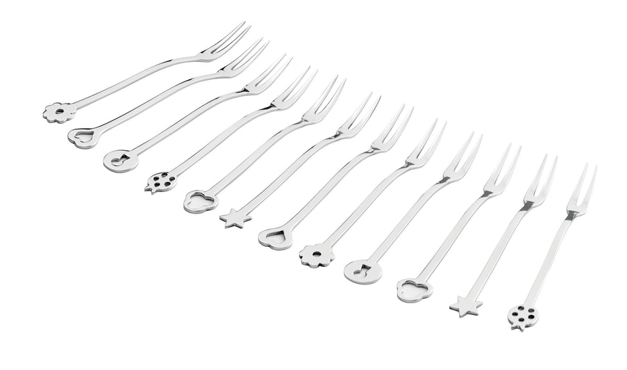 SAMBONET | Portafortuna Stainless Steel Party Forks 12 pcs