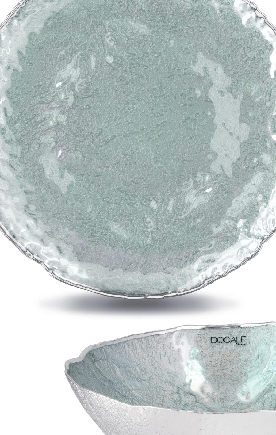 GREGGIO | Crateri 珍珠貝母色盤子 24x9cm