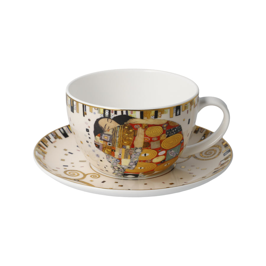GOEBEL | Fulfilment - Tea or Cappuccino Cup with Saucer Artis Orbis Gustav Klimt