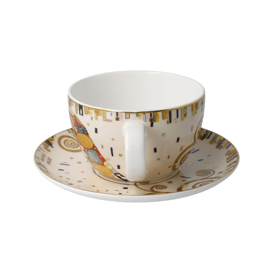 GOEBEL | Fulfilment - Tea or Cappuccino Cup with Saucer Artis Orbis Gustav Klimt