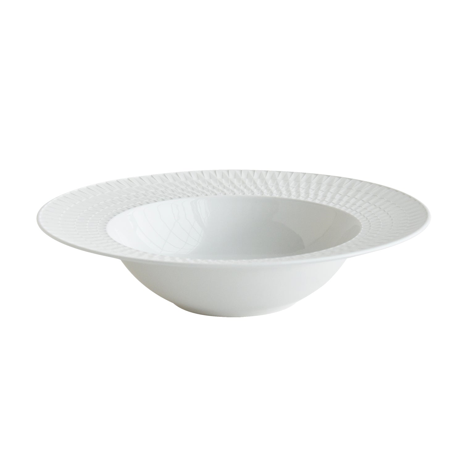 BERNARDAUD | Twist White 22cm Soup Plate