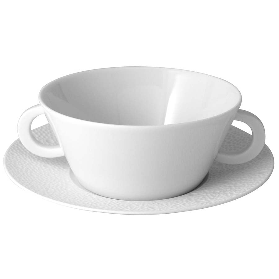 BERNARDAUD | Ecume White Cream Cup and Saucer