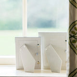 ADDISON ROSS | White Enamel with Silver Frame