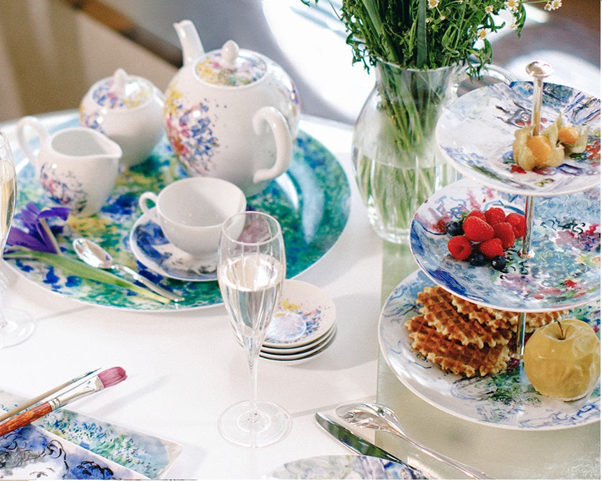 BERNARDAUD | Les Bouquets de Marc Chagall 3 Tier Tray
