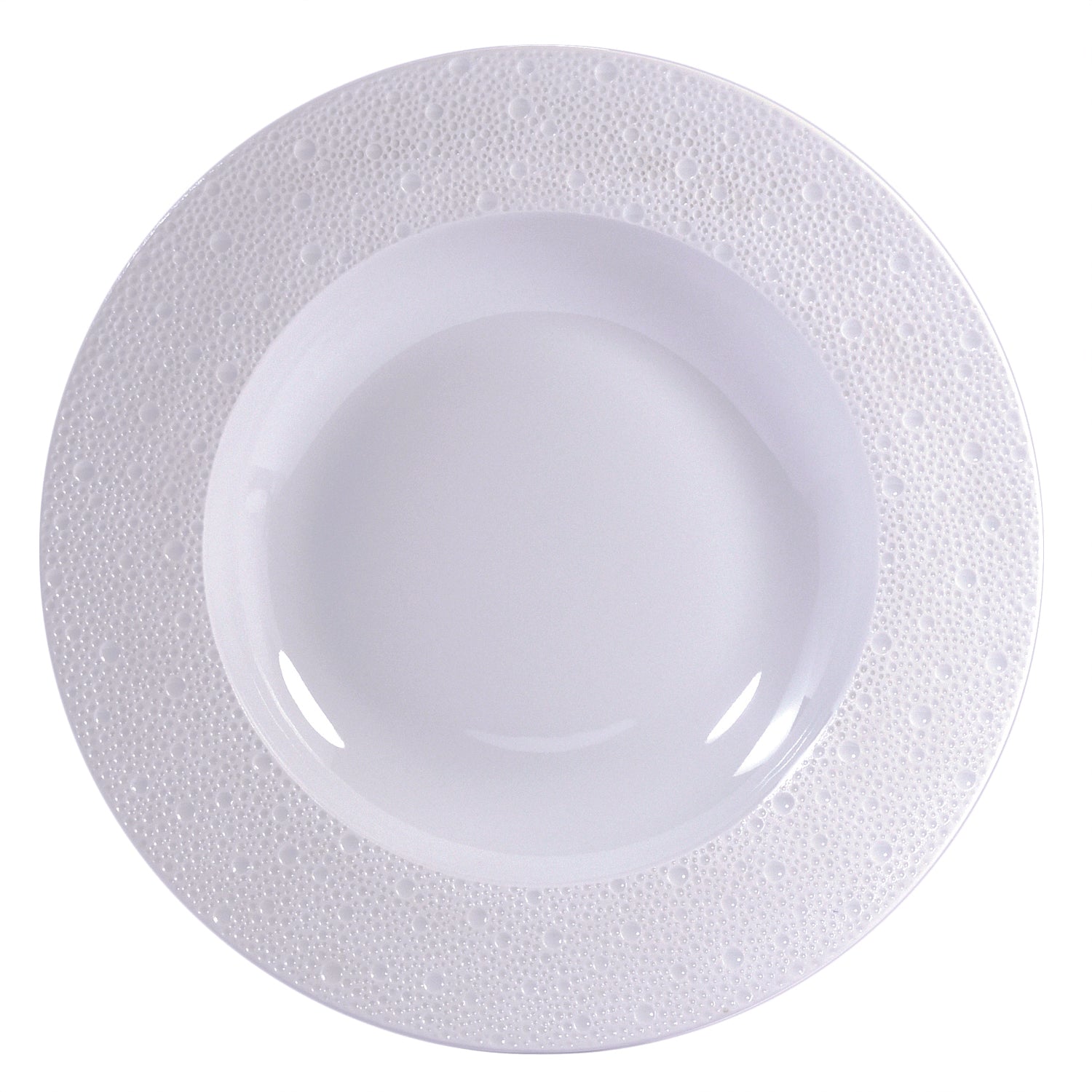 BERNARDAUD | Ecume White Large Rim Soup Plate 29.5cm