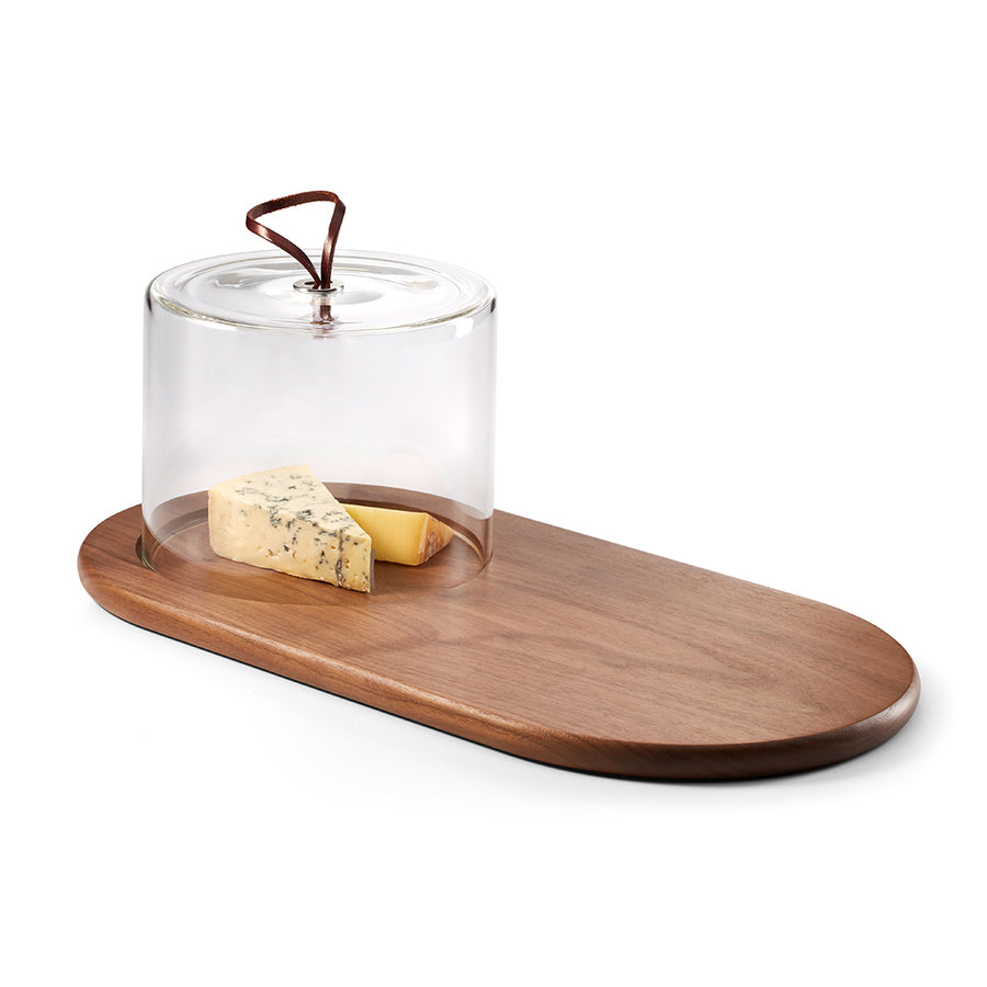 PHILIPPI | Walnut Cheese Board with Glass Cover