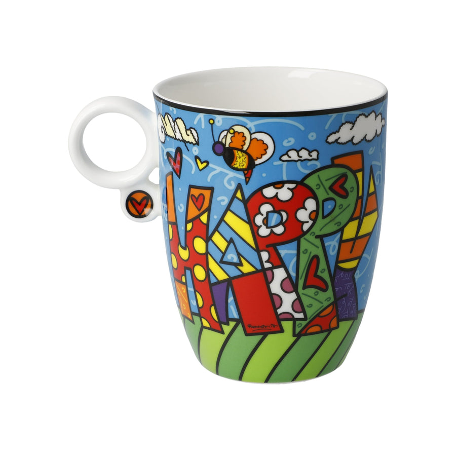 GOEBEL | Happy - Artist Mug 11cm Pop Art Romero Britto