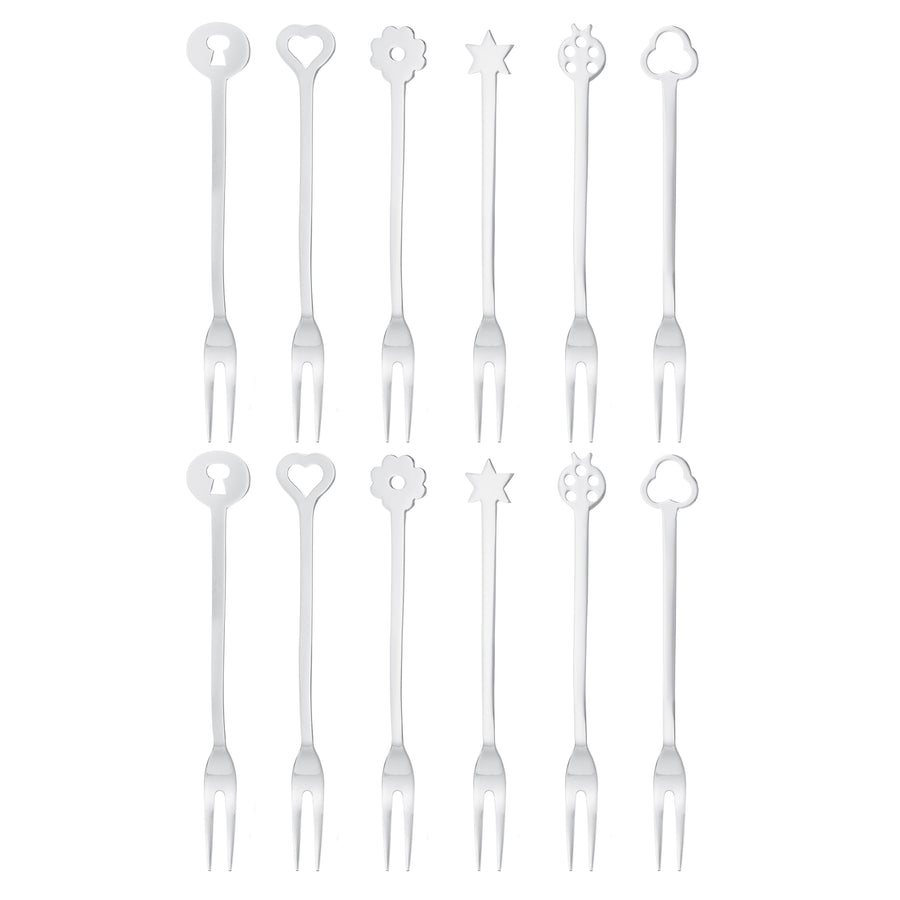 SAMBONET | Portafortuna Stainless Steel Party Forks 12 pcs