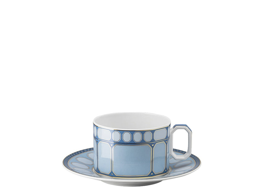 Swarovski | Signum Blue Tea Cup & Saucer