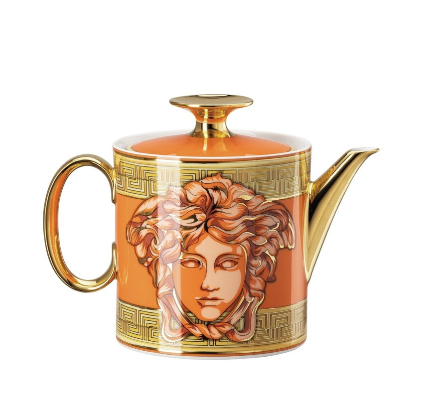 VERSACE | Medusa Amplified Orange Coin Tea Pot