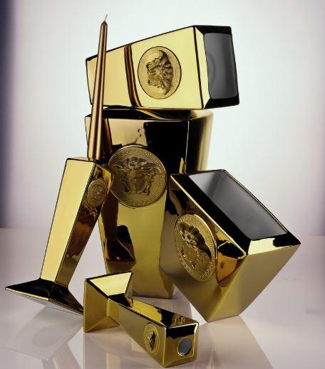 VERSACE | Medusa Gold Vase 32cm