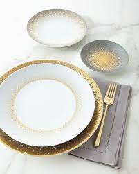 HAVILAND | Souffle d'Or Set of 4 Dessert Plates 22 cm