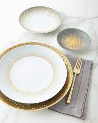 HAVILAND | Souffle d'Or Set of 4 Dessert Plates 22 cm