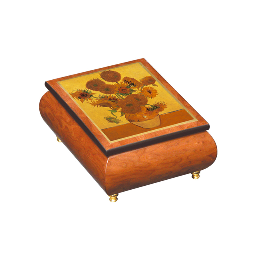 ERCOLANO | Sunflowers - Music and Jewellery Box 11x15x7cm Vincent Van Gogh