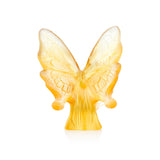 DAUM | Papillon Amber Yellow Butterfly 7cm