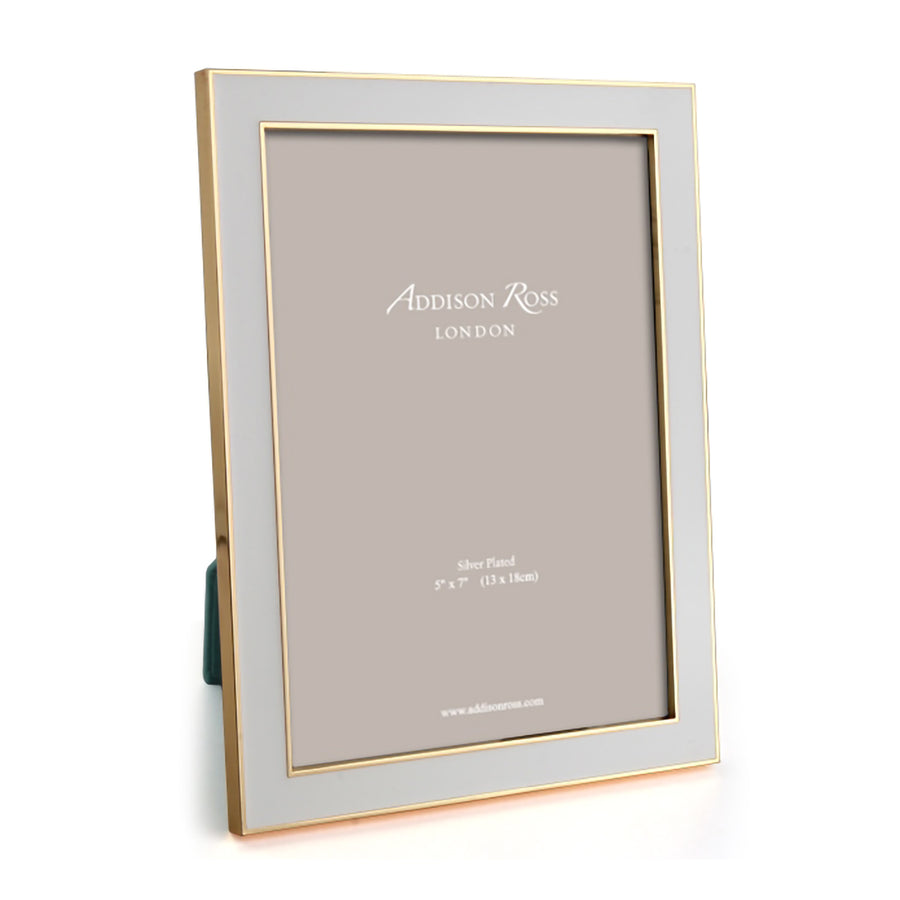 ADDISON ROSS | 15mm 金邊雪紡灰搪瓷相框 4"x6"