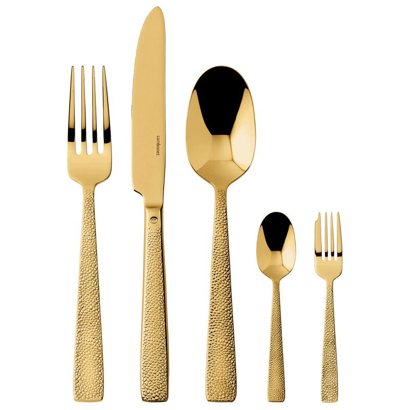 SAMBONET | Siena Stainless Steel PVD Gold 6 Person Cutlery Set 30 pcs